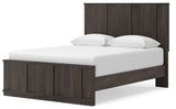 Shaehartin Dark Brown Queen Panel Platform Bed from Ella Furniture