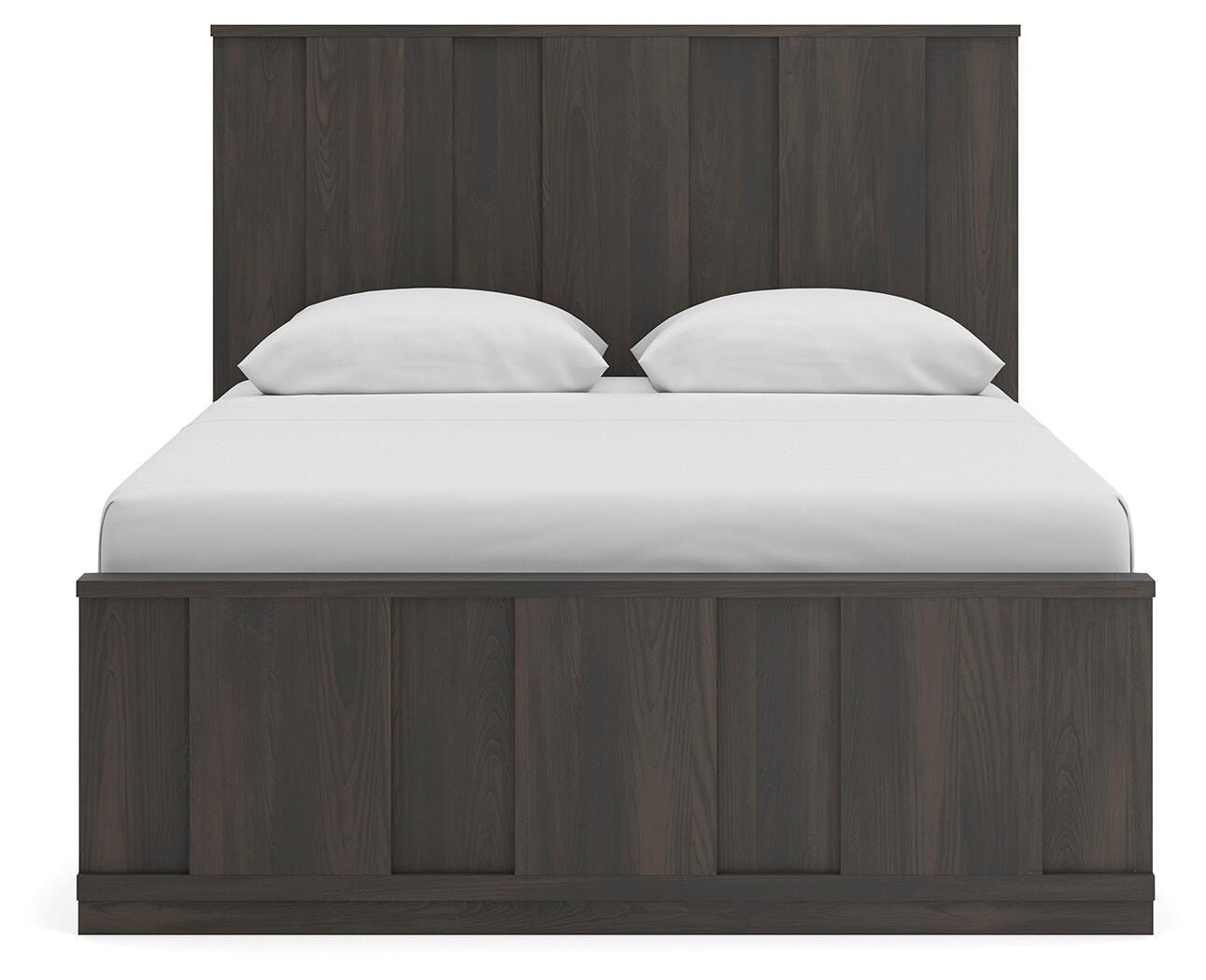 Shaehartin Dark Brown Queen Panel Platform Bed view 5