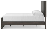Shaehartin Dark Brown Queen Panel Platform Bed view 2