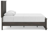 Shaehartin Dark Brown Queen Panel Platform Bed view 7