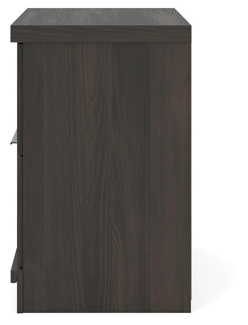 Shaehartin Dark Brown Nightstand view 3