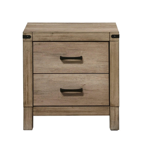 Matteo Dresser Melamine, Contemporary Rustic Woodgrain, Kenlin 6 Drawers Glides - Ella Furniture