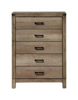 Matteo Melamine Sleek and Modern Contemporary Wood Full Fabric Upholstered Panel Bed - Ella Furniture