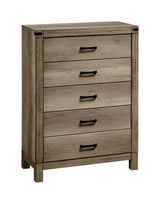 Matteo Melamine Sleek and Modern Contemporary Wood Full Fabric Upholstered Panel Bed - Ella Furniture