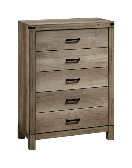 Matteo Melamine Sleek and Modern Contemporary Wood King Fabric Upholstered Panel Bed - Ella Furniture