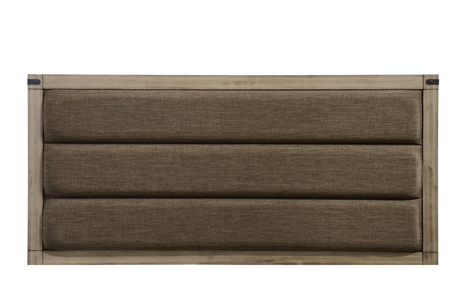 Matteo Melamine Sleek and Modern Contemporary Wood Full Fabric Upholstered Panel Bed - Ella Furniture