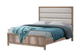 Matteo Light Brown Upholstered Panel Queen Bed from Ella Furniture