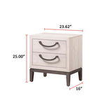 Veda Beige Modern Contemporary Solid Wood And Veneers 6-Drawers Dresser - Ella Furniture
