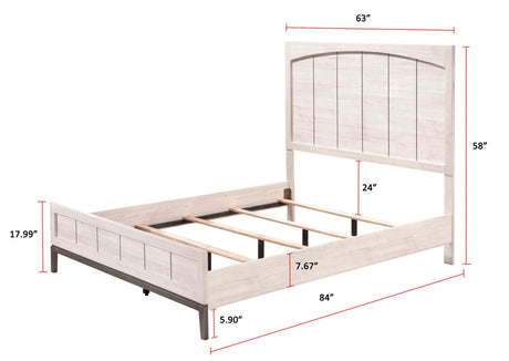 Veda Beige Modern Contemporary Solid Wood And Veneers 6-Drawers Dresser - Ella Furniture