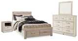 Bellaby Whitewash Platform Bedroom Set from Ella Furniture