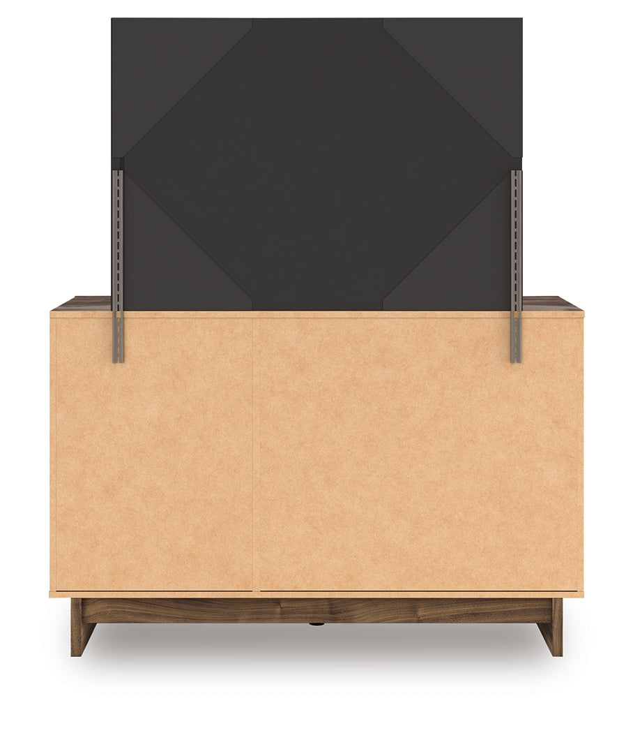 Chirason Brown Dresser and Mirror