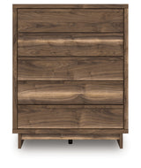 Chirason Brown Wide Chest of Drawers