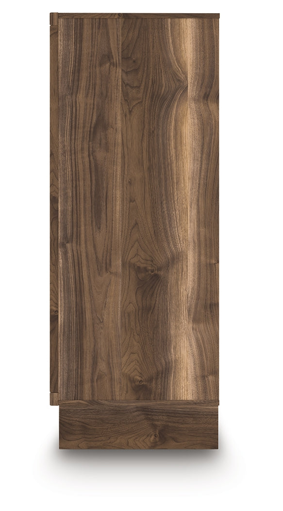 Chirason Brown Wide Chest of Drawers