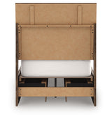 Chirason Brown Twin Panel Bed with Storage