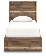 Chirason Brown Twin Panel Bed with Storage