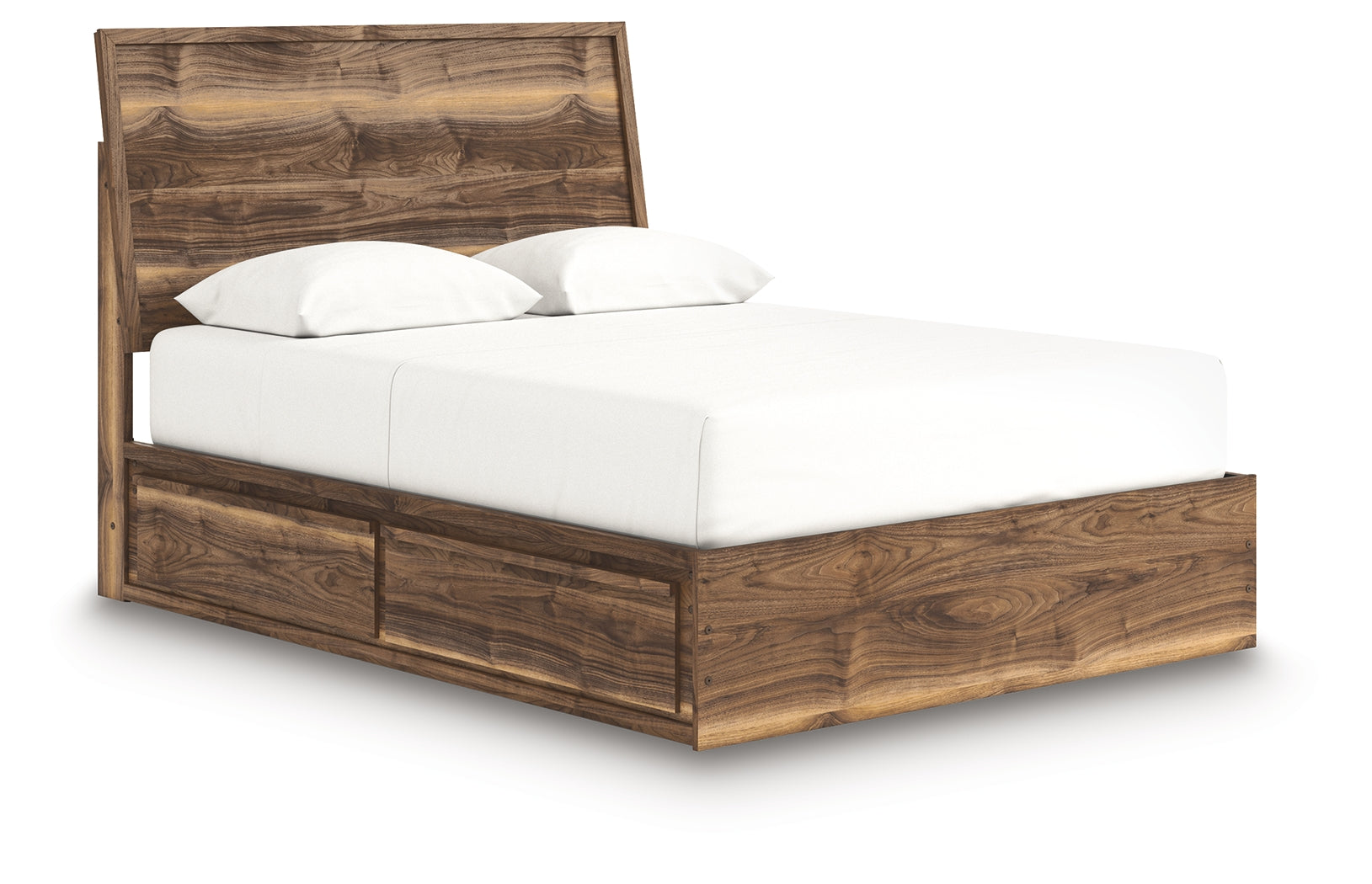 Chirason Brown Queen Panel Bed with Storage
