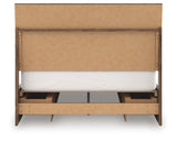 Chirason Brown Queen Panel Bed with Storage