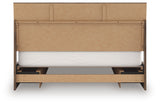 Chirason Brown King Panel Bed with Storage