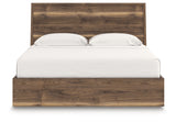 Chirason Brown King Panel Bed with Storage