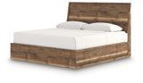 Chirason Brown King Panel Bed