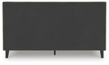 Chirason Sage Green King Upholstered Bed with Roll Slats