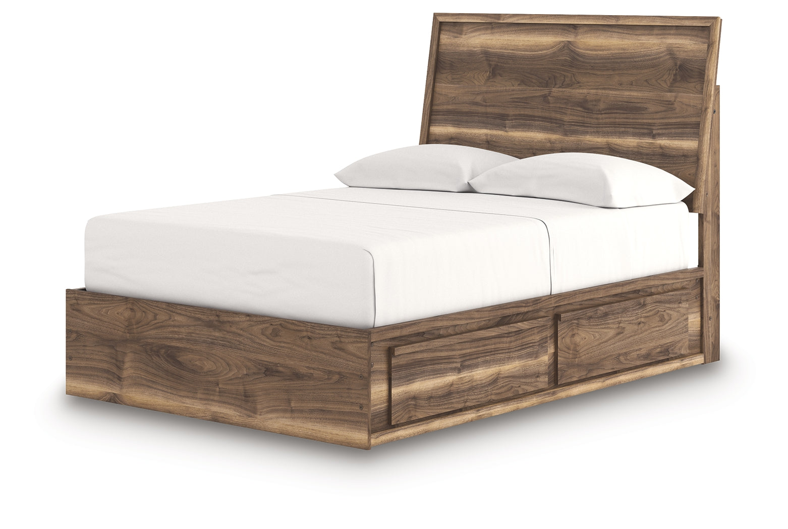 Chirason Brown Full Panel Bed with Storage