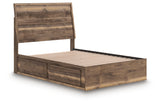 Chirason Brown Full Panel Bed with Storage