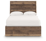 Chirason Brown Full Panel Bed with Storage