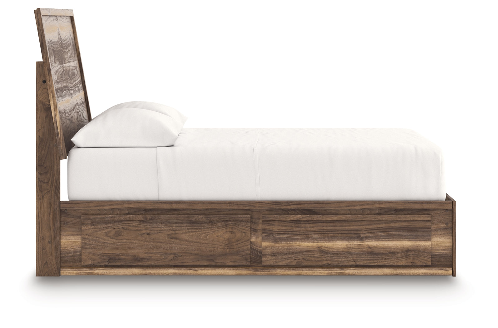 Chirason Brown Full Panel Bed with Storage