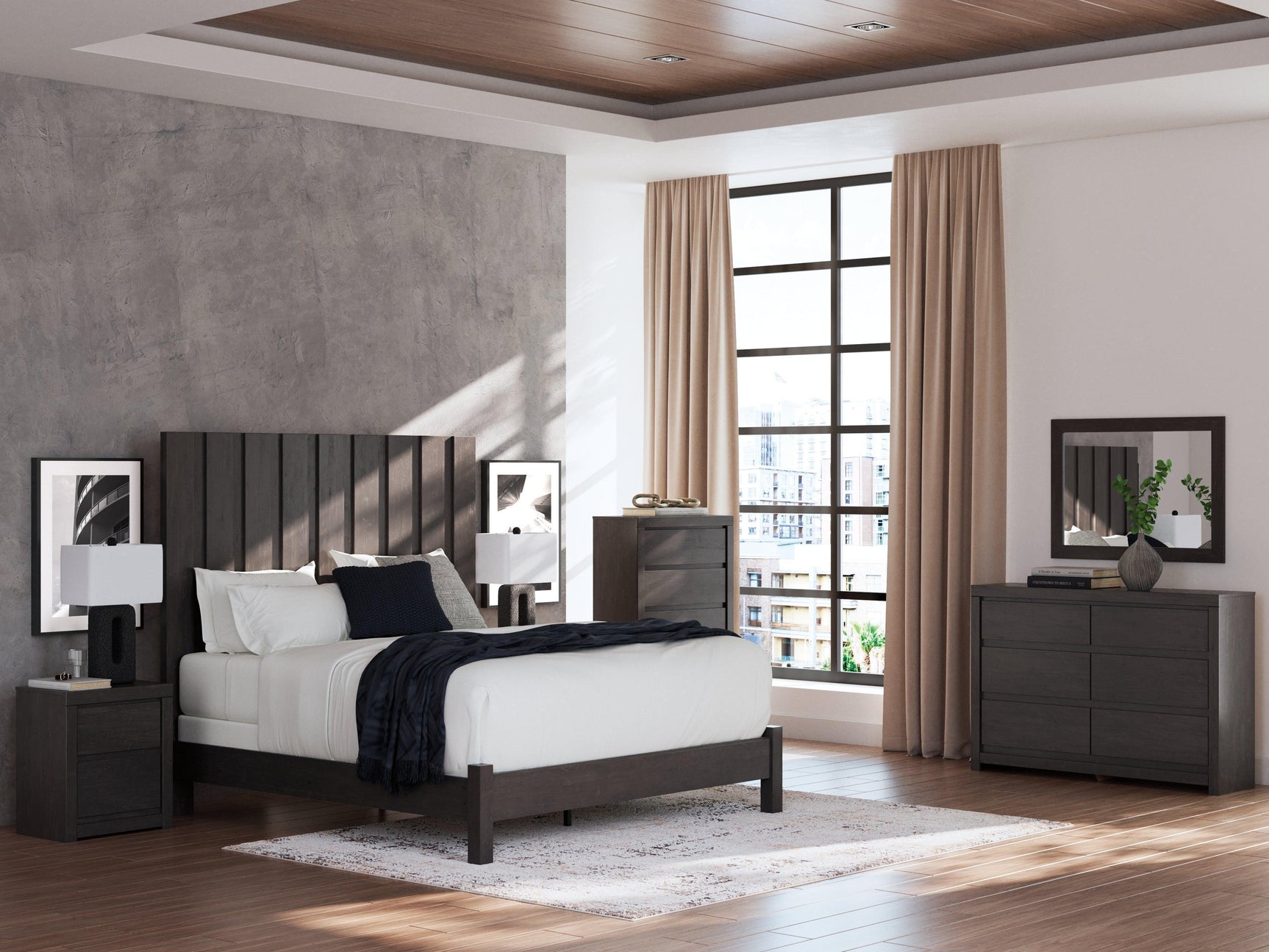 Fraluna Charcoal Chest of Drawers
