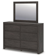 Fraluna Charcoal Dresser and Mirror