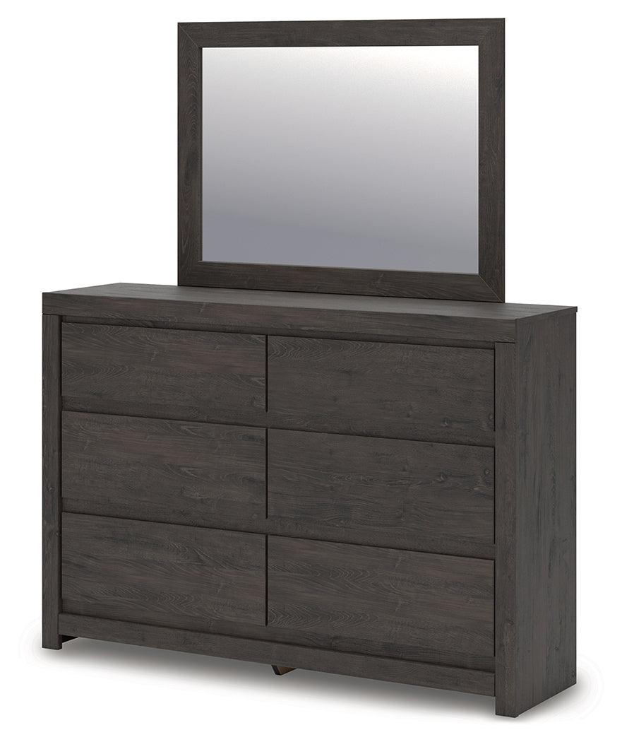Fraluna Charcoal Dresser and Mirror