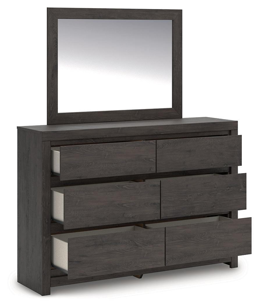 Fraluna Charcoal Dresser and Mirror