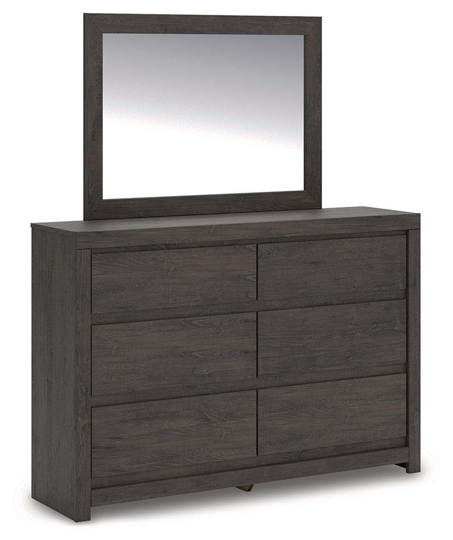 Fraluna Charcoal Dresser and Mirror