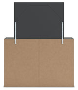 Fraluna Charcoal Dresser and Mirror