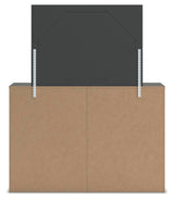 Fraluna Charcoal Panel Storage Bedroom Set view 16