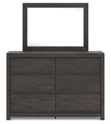 Fraluna Charcoal Dresser and Mirror