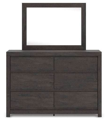 Fraluna Charcoal Panel Bedroom Set view 12
