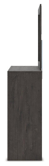 Fraluna Charcoal Dresser and Mirror