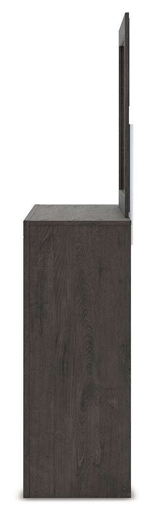 Fraluna Charcoal Panel Bedroom Set view 16