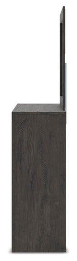 Fraluna Charcoal Panel Storage Bedroom Set view 17