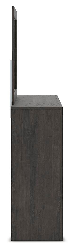 Fraluna Charcoal Panel Bedroom Set view 14