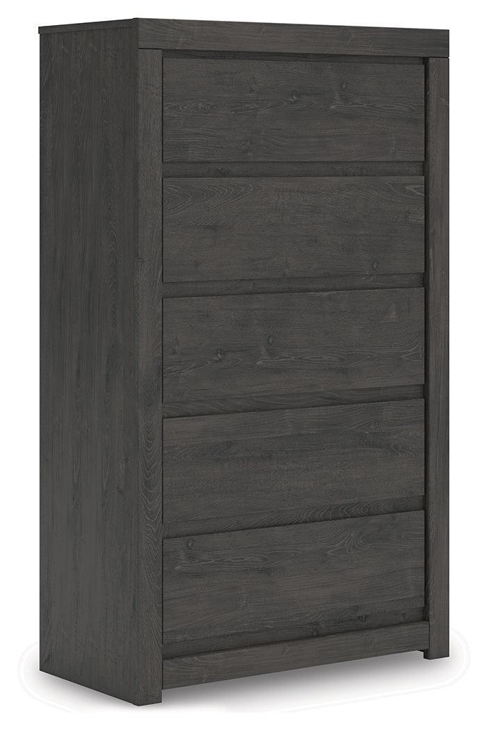 Fraluna Charcoal Chest of Drawers