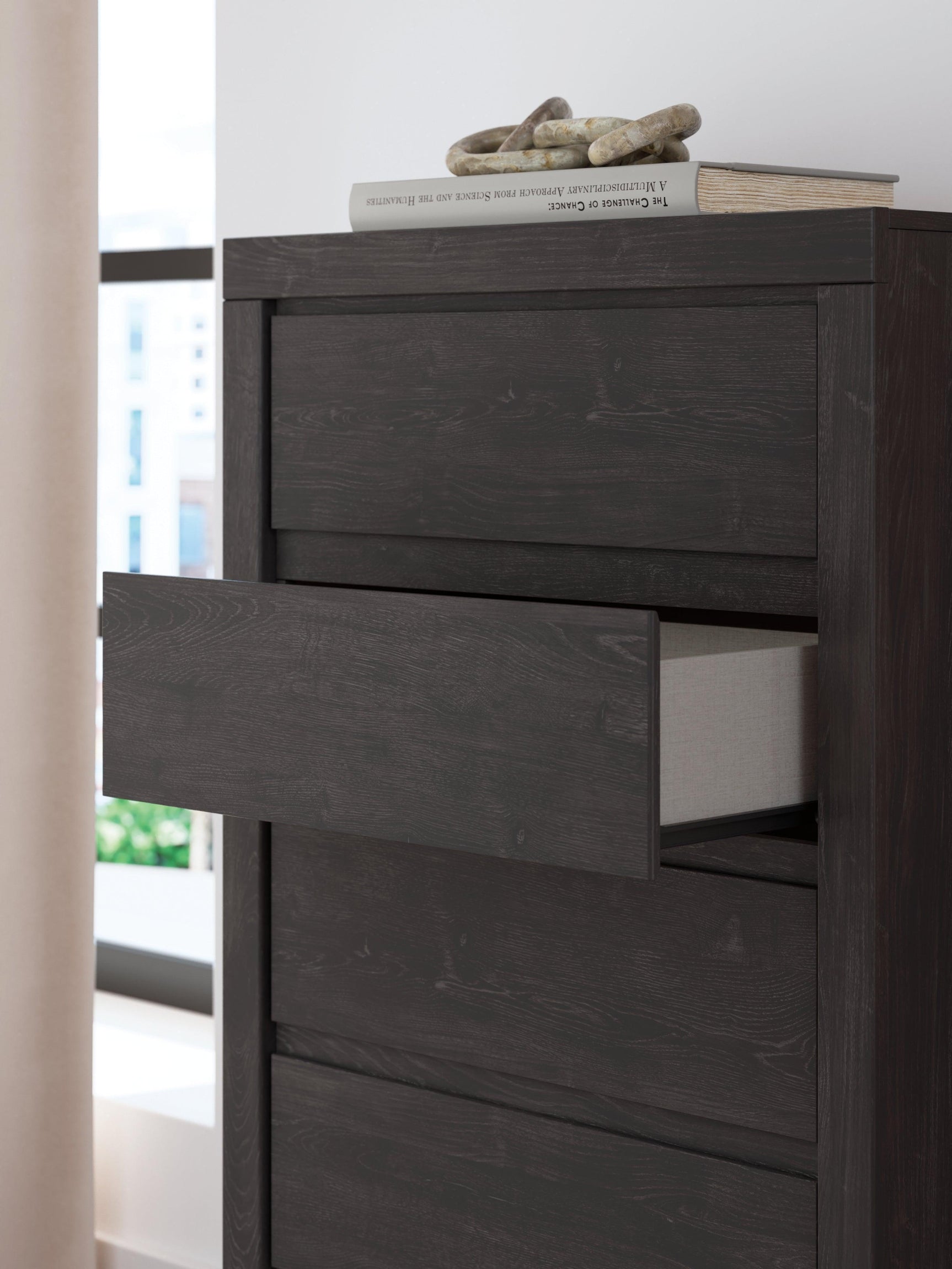 Fraluna Charcoal Chest of Drawers
