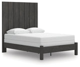 Fraluna Charcoal Queen Panel Bed