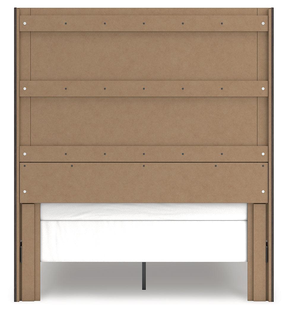 Fraluna Charcoal Queen Panel Bed