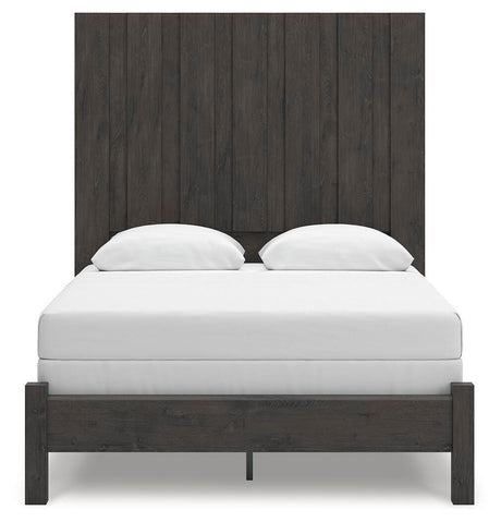 Fraluna Charcoal Panel Bedroom Set view 3