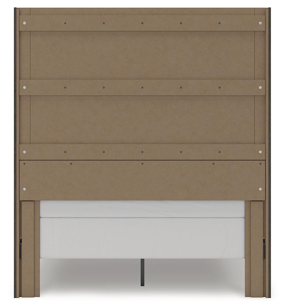 Fraluna Charcoal Queen Panel Storage Bed