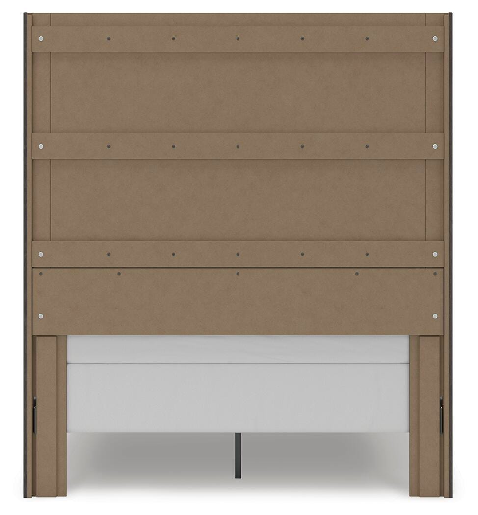 Fraluna Charcoal Panel Storage Bedroom Set view 6