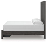 Fraluna Charcoal Queen Panel Storage Bed